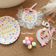 Cat Birthday Dress Up Cat Cat Puppy Birthday Decoration Cake Candle Decoration Pet Dog Bib Hat