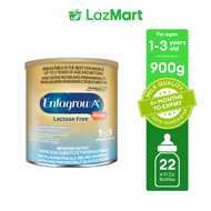 Enfagrow A+ Three Lactose Free 900g for the Dietary Management of Lactose Intolerance for 1-3 Years 