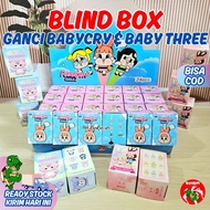 GANTUNGAN Keychain Baby Cry/BLIND BOX KeychainBLIND BOX Crybaby Keychain/ Baby Three Keychain/ BLIND