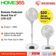 Iris Ohyama Remote Pedestal Stand Fan 6" LFD-22T