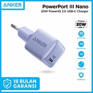 Terlaris Wall Charger Anker PowerPort III Nano 20W USB-C A2633 / Anker