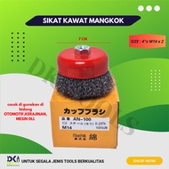 KING a&Z 4 Inch Galvanized Wire Bowl Brush Cup Brush Grinder Grinder