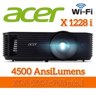 Projector Acer X1228i XGA 4500 Ansi Lumens พร้อม wireless รับประกัน 3 ปี Onsite pick up เครื่องโปรเจ