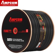 AMPCOM CAT8/CAT7/CAT6A Ethernet Bulk Cable Computer Network Bare Cable - Support Custom Length 50M-1