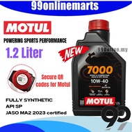MOTUL 100% ORIGINAL 7000 H-TECH 100 FULLY SYNTHETIC 4T 10W40 1.2L RS150 RSX USE MOTOR OIL OFF ROAD V