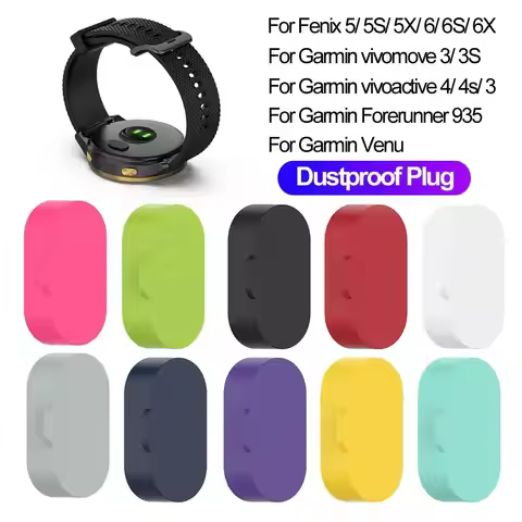 Smart Watch Silicone Cover Case Antidust Dustproof Plug For Garmin Vivoactive 3 4 4S Fenix 6 6S 6X 5