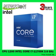 CPU (ซีพียู) 1200 INTEL CORE I7-11700K 3.6 GHz