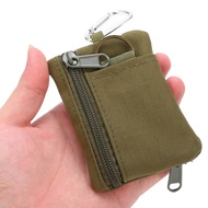 [WKM] Outdoor EDC Pouch Wallet Mini Portable Key Card Case EDC Pouch Bag Coin Purse With CarabinerBl