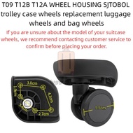 2pcs SJTOBOL Luggage Replacement Wheels T09 T12B T12A Suitcase Caster Wheels Universal Travel Trolle