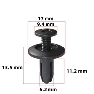 50 PCS Baut Rivet Plastik Baud Body - Klip Kancing Plastic Rivet/ Rivet Mobil Universal/ Rivet Motor