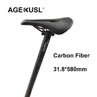 Litepro Carbon Fiber Seatpost Seat Post Tube 31.8mm*580mm For Brompton 3 Sixty United Trifold Fnhon 