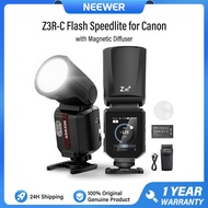NEEWER Z3R-C 100Ws 2.4G TTL Round Head Flash Speedlite Compatible with Canon with Magnetic Diffuser 