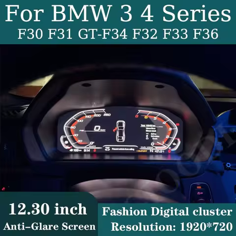 12.3'' For BMW 3/5 Series F30 F32 F06 F04 F10 F12 F15 F18 F25 Digital Instrument Cluster Car LCD Das