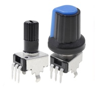 5Set=10PCS RV09 Vertical 1K ~ 500K Ohm Adjustable Resistor 3pin Seal Potentiometer for Arduino with 