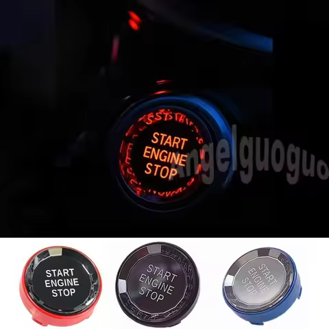 Car Engine Start Stop Switch Button Stickers For BMW X1 E84 E81 E87 X5 E70 X6 E71 E90 E60 E91 E92 E9