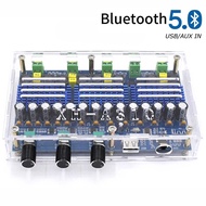 2*50W+2*100W TPA3116D2 Bluetooth 5.0 Digital Amplifier Board Subwoofer 4 Channels TPA3116 Class D AMP