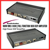 Audiobahn SQPRO8.100 100W RMS 8CH DSP Amplifier 10CH Full Function Tuning 31-Band EQ | 3-Way Front