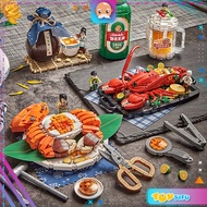 LOZ IDEAS 1945 / 1946 Mini Block Crab Lobster China Street Food Shop Series Chinese China Building B