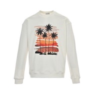 法國奢侈時裝品牌Yves Saint Laurent YSL夕陽椰子樹印花長袖T恤 代購服務