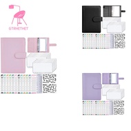 [In stock]-A6 Cash Envelopes Binder Wallet,PU Budget Planner Notebook for Cash Budgeting,Envelope Wallet,Savings Money Binder B