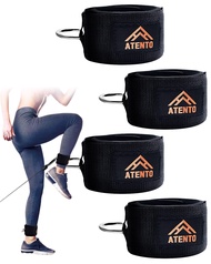 2 Pairs Ankle Strap for Cable Machine, Comfortable Padded Ankle Wrist Cuffs for Kickbacks, Gym, Glut