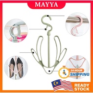 Multifunction Shoe Drying Hanger Double Hook Multipurpose 360 Degrees Rotatable Penyangkut Kasut Pelbagai Guna Almari