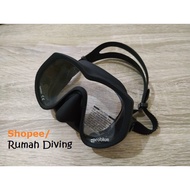 Kacamata Selam Snorkeling Masker Diving Mask Frameless Single Lens Monolens Problue Low Volume