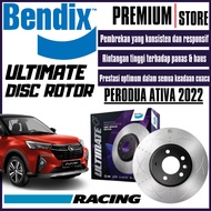 Original Bendix Ultimate+ Front Set Disc Rotor - Perodua Ativa 1.0T 2022 BR6013 ULT+
