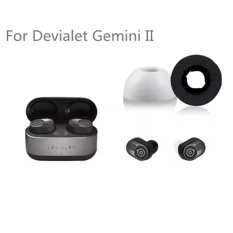 Memory Sponge Ear Tips For Devialet Gemini II Eartips Earbuds Tips Anti-Slip Noise Reducing For Devi
