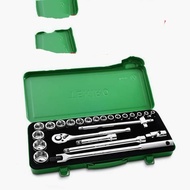 Tekiro socket set socket wrench set 1/ 2" 24pcs 8-32mm iron box