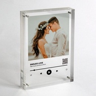定製化音樂或錄音播放亞克力相框 結婚週年紀念生日情人節禮盒