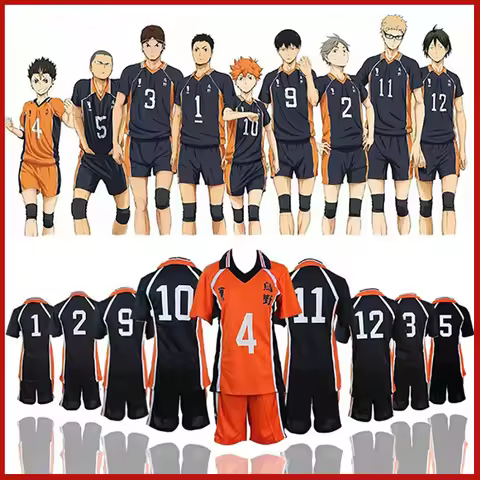 Anime Haikyuu Cosplay Sportswear Jerseys Karasuno Koukou High School Hinata Shoyo Oikawa Kageyama To