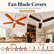 Ceiling Fan Blade Dust Cover Reusable Protector for 3/5 Blade Ceiling Fan