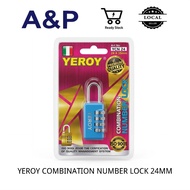 YEROY COMBINATION NUMBER LOCK 24MM