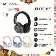 Vinnfier Elite 8 BT Wireless Bluetooth 5.4 Headphones with 21H Playtime & AUX Support Strong Bass
