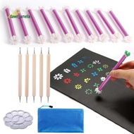 Flower Petal Tools for Dot Painting 20 Different Detachable Dotting Shapes Dotting Pens,Embossing To
