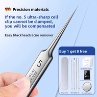 XIAOTIANLAI | Blackhead Remover Tweezer Pimple Needle Eyebrow Tweezer