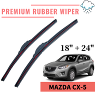 Mazda CX-5 / CX5 2011 - 2023 Wiper Premium Rubber Wiper Blade Windshield Wiper front set and Rear Wi