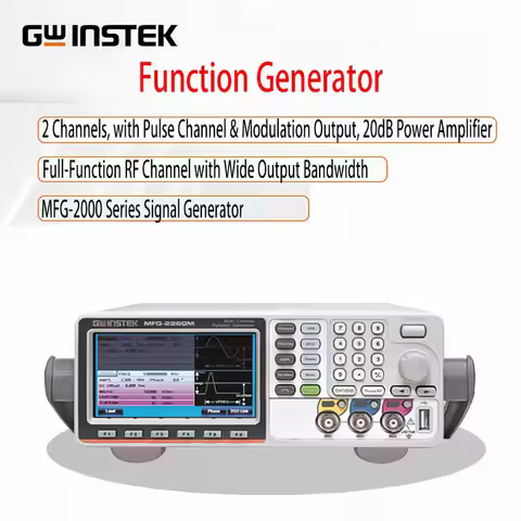 GWINSTEK MFG2110 MFG2120 Arbitrary Waveform Generator Signal Source With Pulse Channel Power Amplifi