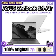 2026 ASUS Zenbook 14 Air  Ultra 9 386H /Ultra 7 356H / White14 inch 2.8K 120Hz 1100nits OLED ASUS Ze
