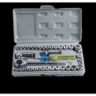 Bộ dụng cụ mở bulong ốc vít đa năng 46 chi tiết Bộ dụng cụ sửa chữa oto xe máy 46 món đa năng - Lumb