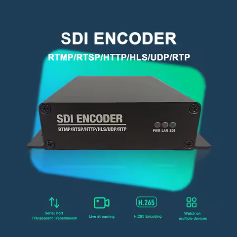 SDI to IP SDI encoder Capture card h.265 H.264 3G HD SD-SDI network video live pusher iptv live srt