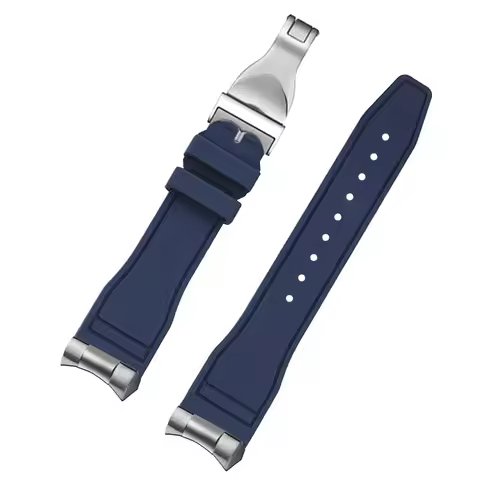 20 21 22mm High Quality Curved Fluororubber Watchband For Tudor Black Bay M79230R M79363N strap FKM 