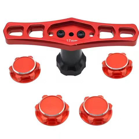 ZD Racing Dustproof Anti-Skid Aluminum 17mm Hex Wheel Nuts for 1/8 Traxxas X-Maxx Summit E-Revo ARRM