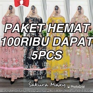 GAMIS 100 RIBU DAPAT 3 PCS / 150 RIBU DAPAT 5 PCS / GAMIS SAKURA TERMURAH TERBARU 2023 / JEJE VIRAL 