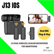 J13 Dual Wireless Lavalier Microphone for Smartphone