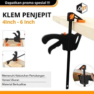 F Clamp 6 inch - Klem F Alat Penjepit Kayu Mini Model F With Quick Release