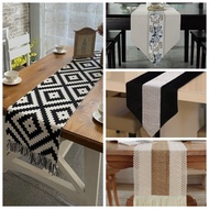 Modern Table Runner Cloth 4 6 8 Seater Cotton for Dining Table Christmas Home Decoration
