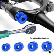 CELEBRITY12 Mountain Bike Fork Repair Tools, Aluminum Alloy Blue MTB Suspension Fork Tools, 20mm-32m