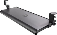 StarTech.com Under-Desk Keyboard Tray, Clamp-on Ergonomic Keyboard Holder, Up to 12kg (26.5lb), Slid